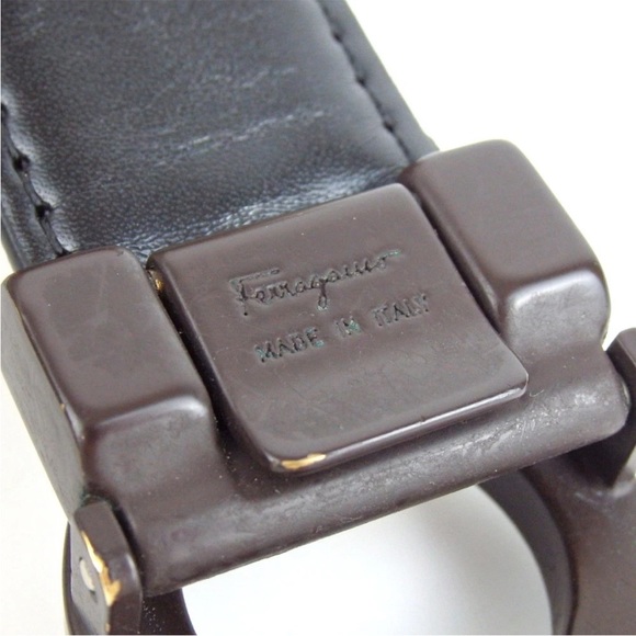 Salvatore Ferragamo reversible Brown Leather Belt - Picture 6 of 12